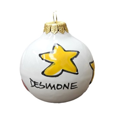 Christmas Bauble Stars Folk Ceramiche De Simone Pottery Christmas Bauble Stars Folk Ceramiche De Simone Pottery
